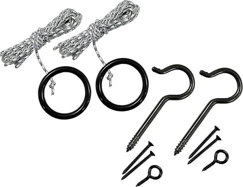 Hook and Ring Toss Game-DIY Kit Swing Target Game -Ring Toss Game Set with String and Hooks for Outdoor/Indoor in Saudi Arabia