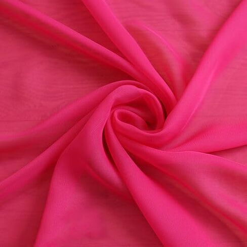 YYCRAFT Chiffon Fabric by The Yard 59" Wide 2 Yards, Aqua in Saudi Arabia