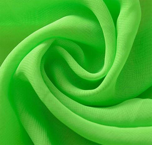 YYCRAFT Chiffon Fabric by The Yard 59" Wide 2 Yards, Aqua in Saudi Arabia