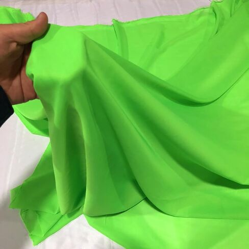 YYCRAFT Chiffon Fabric by The Yard 59" Wide 2 Yards, Aqua in Saudi Arabia