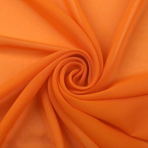 YYCRAFT Chiffon Fabric by The Yard 59" Wide 2 Yards, Aqua in Saudi Arabia