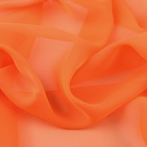YYCRAFT Chiffon Fabric by The Yard 59" Wide 2 Yards, Aqua in Saudi Arabia