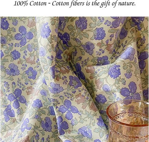 Cotton Fabric by The Yard for Sewing DIY Crafting Fashion Design Printed Floral Washable Cloth Bundles Voile;Full Width cuttable78 x 63inches (200x160cm) (Spring Orange Flowers) in Saudi Arabia