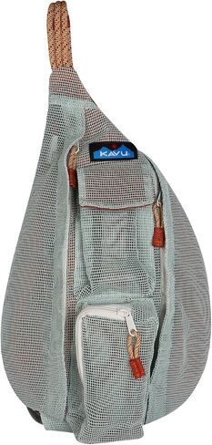 KAVU Mini Beach Rope Bag Mesh Crossbody Sling Backpack - Black in Saudi Arabia