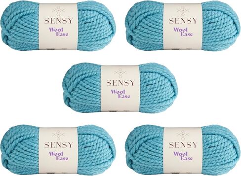 Sensy Wool Ease Yarn, 3.5 oz, 66 Yards, Gauge 6 Super Bulky (Bitter Coffee) in Saudi Arabia