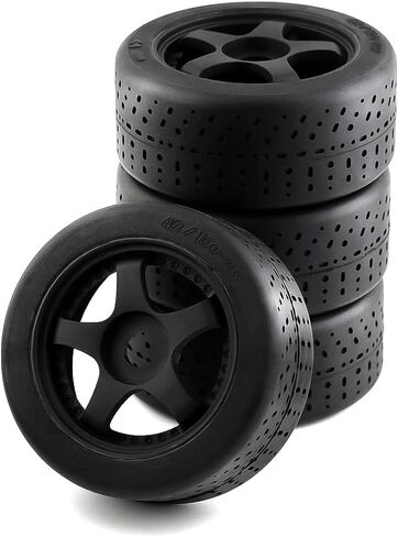 مجموعات إطارات RC كاملة مُلصقة مسبقًا 100 مم مع كم سداسي 17 مم، 4 قطع صواميل 17 مم لـ Arrma Typhon 3S 6S Mega 550 Infraction 6S أجزاء ترقية الأسطوانة غير المحدودة in Kuwait