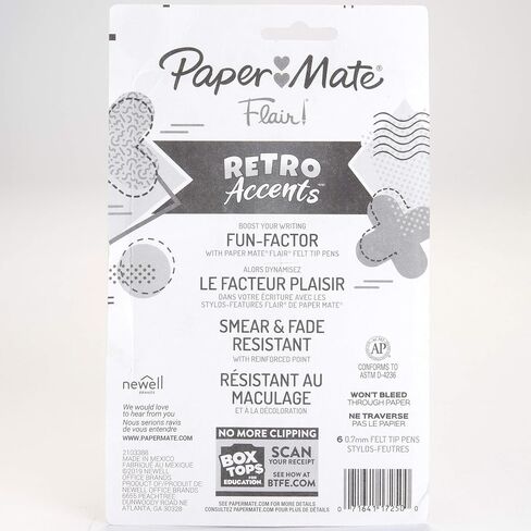 Paper Mate, PAP2097888, Flair Medium Point Pens, 6 / Pack in Saudi Arabia