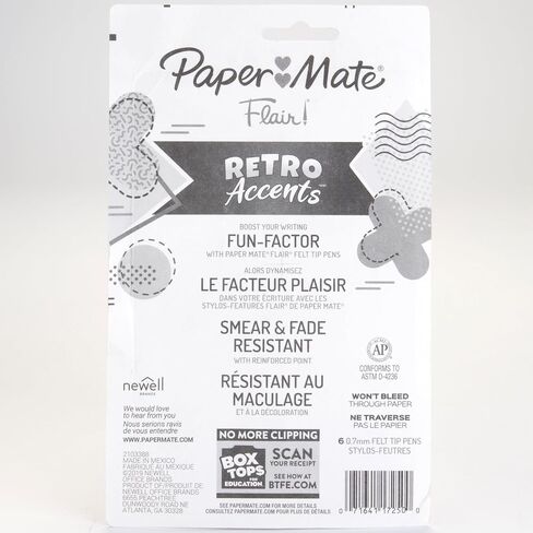 Paper Mate, PAP2097888, Flair Medium Point Pens, 6 / Pack in Saudi Arabia