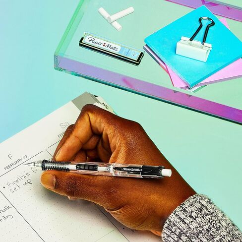 Paper Mate Clearpoint Mechanical Pencils 0.5mm, HB 2 Pencil Lead, School Supplies, Teacher Supplies, Drawing Pencils, Sketching Pencils, 1 Lead Refill Set, 2 Erasers, 2 Pencils in Saudi Arabia