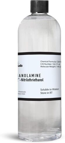 Triethanolamine (Tea) for Cosmetics 500 mL 99% pH Balancer, Surfactants DIY Skincare and Cosmetic Products by Talsen Chemicals in Kuwait