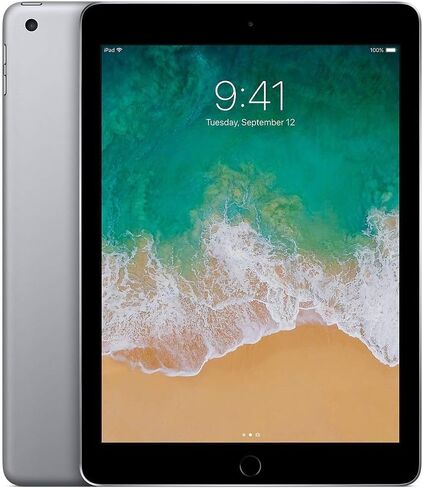 Apple كمبيوتر iPad (الجيل الخامس) - 32 جيجا بايت - WiFi - رمادي (تم تجديد Premium) in Saudi Arabia