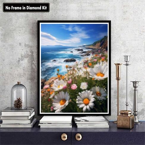 Zariocy 5D Diamond Art Kits for Adults Piano, DIY Diamond Painting Art Flowers Round Full Drill Crystal Diamond Embroidery Paintings Arts Craft for Home Office Wall Decor 12x16 inch in Saudi Arabia