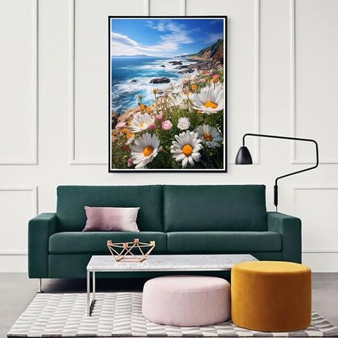 Zariocy 5D Diamond Art Kits for Adults Piano, DIY Diamond Painting Art Flowers Round Full Drill Crystal Diamond Embroidery Paintings Arts Craft for Home Office Wall Decor 12x16 inch in Saudi Arabia