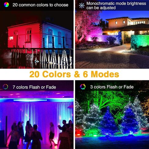 Onforu 2 Pack 96W Stage Light Bar، إضاءة LED، ضوء غسالة الجدار في الهواء الطلق، IP66 شريط ضوء RGB مقاوم للماء مع ألوان DIY، أضواء الغسيل مع التوقيت، ضوء DJ للمهرجانات، الزفاف، الحفلات in Kuwait