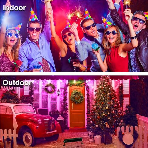 Onforu 2 Pack 96W Stage Light Bar، إضاءة LED، ضوء غسالة الجدار في الهواء الطلق، IP66 شريط ضوء RGB مقاوم للماء مع ألوان DIY، أضواء الغسيل مع التوقيت، ضوء DJ للمهرجانات، الزفاف، الحفلات in Kuwait