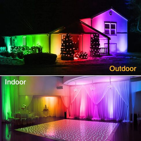 Onforu 2 Pack 96W Stage Light Bar، إضاءة LED، ضوء غسالة الجدار في الهواء الطلق، IP66 شريط ضوء RGB مقاوم للماء مع ألوان DIY، أضواء الغسيل مع التوقيت، ضوء DJ للمهرجانات، الزفاف، الحفلات in Kuwait