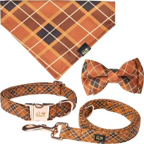 Dog Bandana (Happy Rainbows, Small) Puppy Bib Handkerchief Scarf Accessories for Any Breed Pet Gift in Saudi Arabia