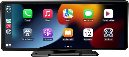 2024 Wireless Protable Carplay & Android Auto,Carplay Box+Backup Camera,10.26'' Portable Car Stereo with Phone Mirroring, Carplay Screen with AUX/FM/Bluetooth,Voice Control Suitable for All Car Models in Saudi Arabia