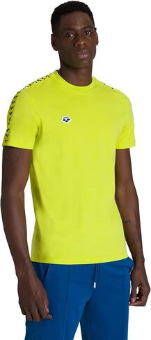 ARENA Men's Team T-Shirt Short Sleeve Crew Neck Slim Fit Casual Cotton Top Athletic Retro Vintage Logo Tee in Saudi Arabia