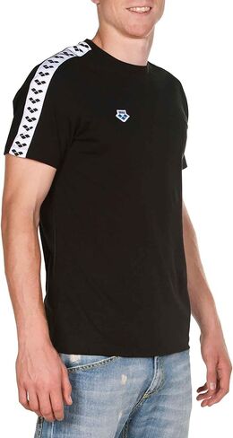ARENA Men's Team T-Shirt Short Sleeve Crew Neck Slim Fit Casual Cotton Top Athletic Retro Vintage Logo Tee in Saudi Arabia