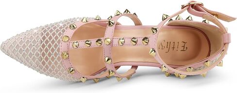 Eithy Women's Slingbacks Mid High Heels Strappy Summer Shoes Pointy Toe Party Daily Wear Evening Sandals Mushlin-Natural US8.5 in Saudi Arabia