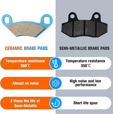 Youxmoto Ceramic Brake Pads Fit for POLARIS Outlaw 450 S MXR / 525 IRS 2008-2011, Front and Rear Brake Pads Fit for Polaris RZR 570 / for RZR 800 EPS LE/S 800-2008 2009 2010 2011 2012 2013 2014 in Saudi Arabia