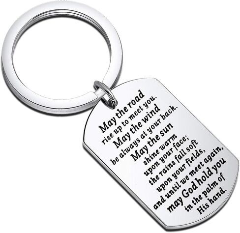 Gzrlyf May the Road Rise to Meet You Irish Blessing Keychain Irish Blessing Gifts Coworker Leaving Gifts in Saudi Arabia