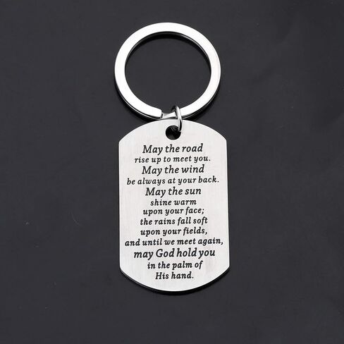 Gzrlyf May the Road Rise to Meet You Irish Blessing Keychain Irish Blessing Gifts Coworker Leaving Gifts in Saudi Arabia