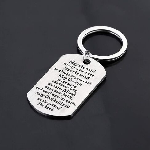 Gzrlyf May the Road Rise to Meet You Irish Blessing Keychain Irish Blessing Gifts Coworker Leaving Gifts in Saudi Arabia