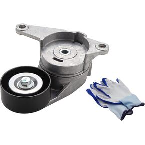 38397 Belt Tensioner Assembly With Pulley For 05-21 Buick Allure/LaCrosse/Enclave Cadillac CTS/XTS/SRX Chevy Camaro/Impala GMC Terrain/Acadia Saturn Aura OE# 12626644 12575509 89389