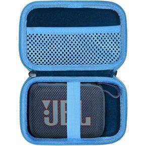 Case for JBL GO 4 GO 3 Portable Bluetooth Speaker, Eco Cover for JBL GO 4 Speaker with Adapter Slots, Waterproof and Dustproof Feature, Black - Case Only