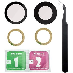 قطعتان بديلتان للعدسة الزجاجية الأصلية للكاميرا الخلفية الخلفية + لاصق مثبت مسبقًا + مجموعة أدوات ملاقط إصلاح، متوافقة مع iPhone 13 6.1 بوصة / 13 Mini 5.4 بوصة in Kuwait