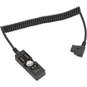 CAMVATE Male D-Tap to 3-Port Female D-Tap Splitter Hub with USB Output - 3436