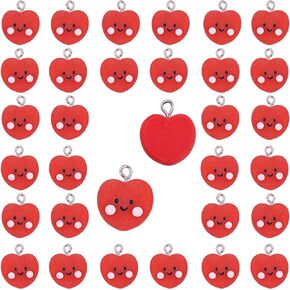 Ornaland 30 Pcs Avocado Pendants Charms Cute Avocado Resin Pendants for Necklace Earrings Bracelet Jewelry Making