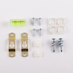 Acrylic Easelback Wall Mounted Framing Hardware for Picture - 1 Pack