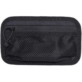 Tactical Outdoor Cellphone Admin EDC Pouch Hook Back Panel Vest Backpack Insert Modular Fasteners Mesh Pocket