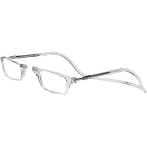 نظارات القراءة المغناطيسية من كليك، قارئات الكمبيوتر، عدسات قابلة للاستبدال، هياكل قابلة للتعديل، أصلية، (شفافة، تكبير 1.75) in Kuwait