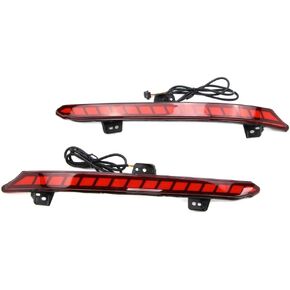 LED Reflector Tail Light for Honda Accord 2018 2019 2020 2021 2022 Rear Bumper Brake Lamp with Dynamic Sequential Turn Signal Red Lens