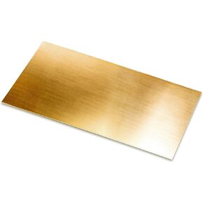 1pc 6x12 Jewelers Brass Sheet 18 Gauge Red Brass Blank Dead Soft Made in USA by CRAFT WIRE