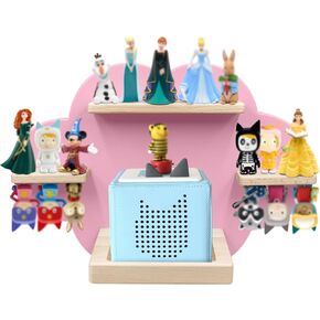 for TonieBox and Tonie Shelf Cloud,Tonies Storage for 12-20 Tonie Figures Characters Magnetic Wall Shelf for Tonies Toniebox, Charging Station