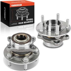 A-Premium 2 x Front or Rear Wheel Bearing and Hub Assembly with 5-Lug Compatible with Ford Fusion 13-20, Police Responder Hybrid 19-20, SSV Plug-in Hybrid 19-20, Lincoln MKZ 13-16, AWD, HA590481