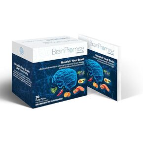EyePromise BrainPromise Brain Supplement Improves Memory, Focus, and Brain Health. Comprehensive, Science-Based Formula, 30-Day Supply Softgels