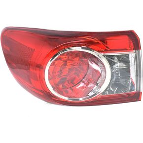 WFLNHB Left Side Tail Light Replacement for Toyota Corolla 2011 2012 2013 Rear Tail Light Lamp Assembly 8156002580 TO2804111 Driver Side