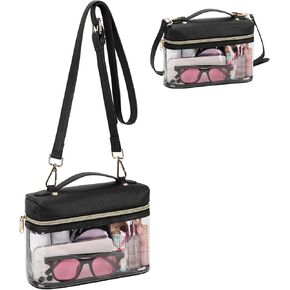 Clear Crossbody Bag, Clear Bag for Stadium Events, 1pc Clear Purse for Women Stadium Approved, Waterproof Clear Stadium Bag with Adjustable Shoulder Strap for Concerts Sports Events Festivals in Kuwait