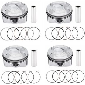 STD Piston & Ring Set Compatible with Hyundai Kia Accent Rio 1.6L DOHC 2012-2016 Replacement for 230412B600, 230412B610, 230412B620, 234102B600, 230412B900
