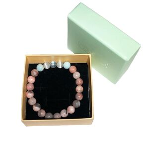Healing Bracelets for Women Handmade Beaded Moonstone Crystal Bracelet Healing Prayers Crystal Bracelet, 8mm Natural Stone Anti Anxiety Stress Relief Get Well Soon Gifts For Women Teen Girls