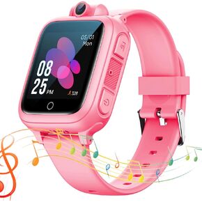 Kids Smart watch for Girl Boy with 14 Puzzle Games MP3 Music Video Player Toddler watch Alarm Clock Camera Voice Video Recoder SD Card Calculator Stopwatch Timer watches Christmas Birthday gift