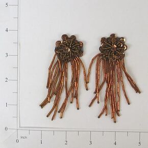 Expo International Starburst Sequin Applique Pack of 2 Patch, Bronze