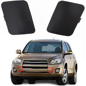 LABLT 2pcs Front Left Right Bumper Tow Hook Bracket Cover Cap Replacement for Toyota RAV4 2006 2007 2008 2009 5328642931 5328542930