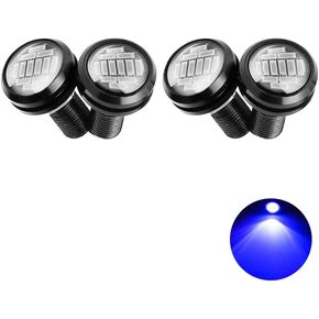Eagle Eye LED Lights, DIY Ultra Thin 23mm 12SMD Daytime Running Lights Reverse Brake Turn Signal Light Tail Backup Lights Marker Lights for Car Motorcycle Truck RV Boat 12V (White,10PCS)